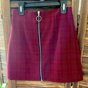 Red mini skirt Forever 21